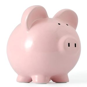 Cochon en céramique pour économiser et décorer
