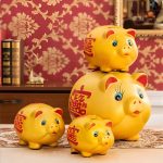 Tirelire cochon en forme de porc asiatique