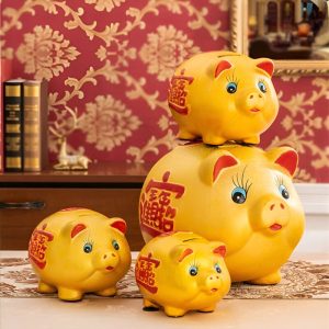 Tirelire cochon en forme de porc asiatique