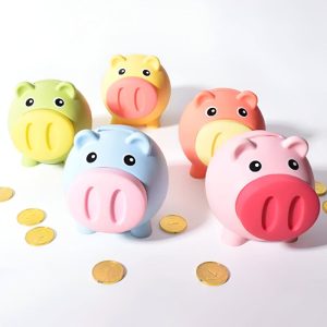 Tirelire cochon coloré en céramique