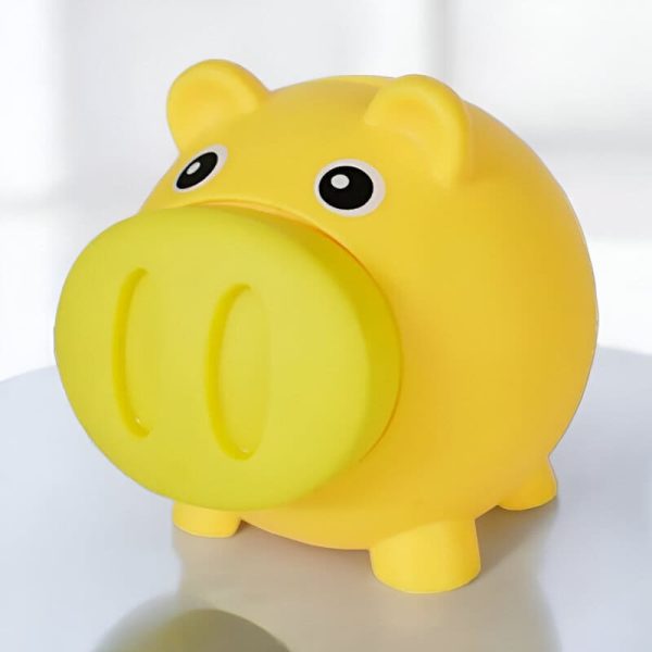 Tirelire cochon avec design vibrant