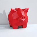Accessoire design : tirelire cochon coloré et fun
