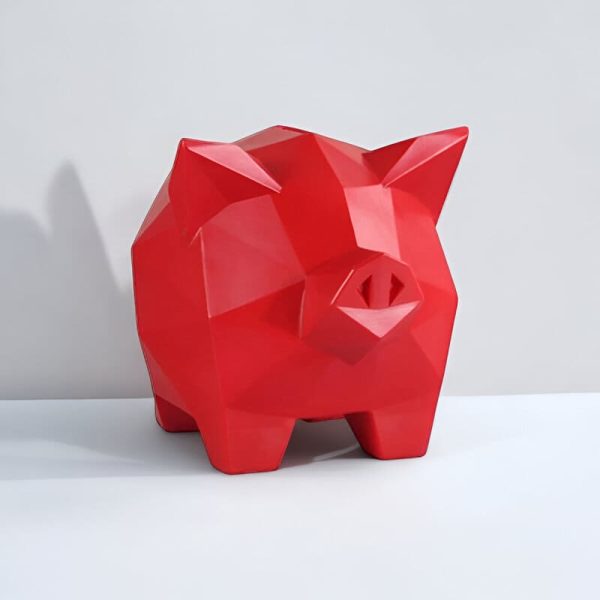 Accessoire design : tirelire cochon coloré et fun