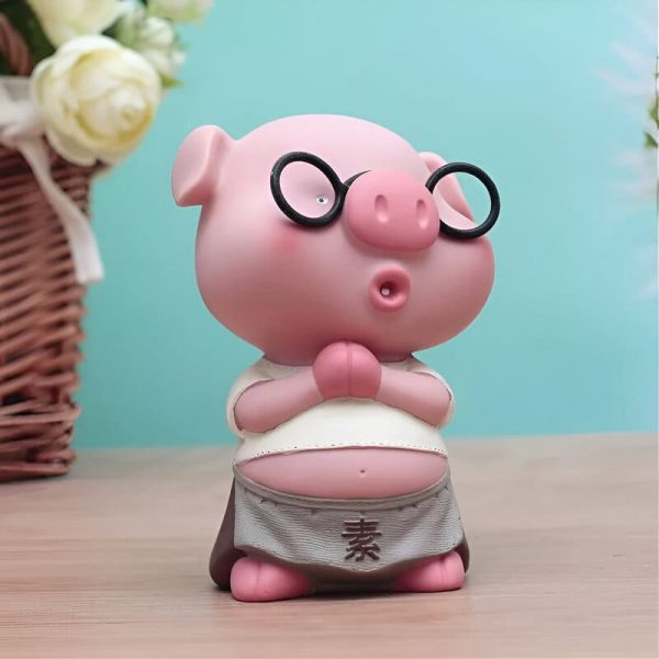 Version compacte de la tirelire cochon drôle
