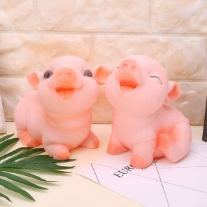Tirelire Cochon en Plastique rose