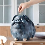 Tirelire Cochon Géante en céramique colorée