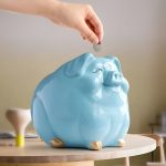 Tirelire en forme de cochon, idéale pour cadeaux