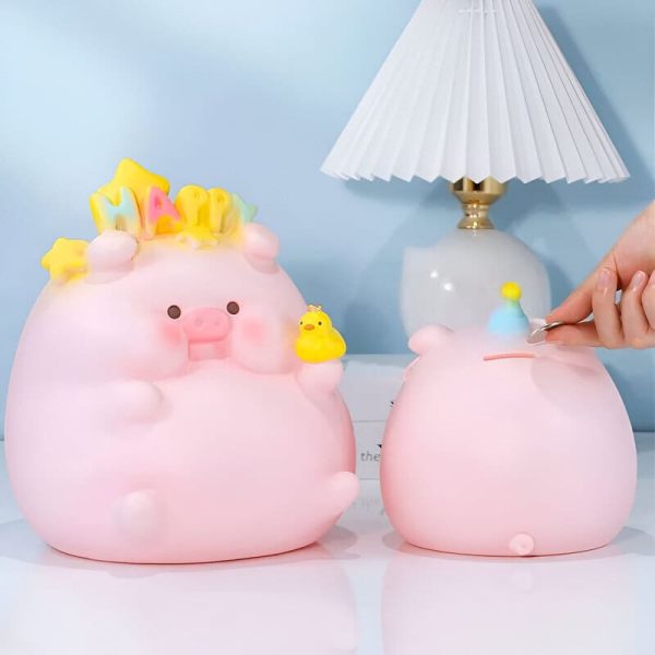 Tirelire cochon amusante pour économiser de l'argent