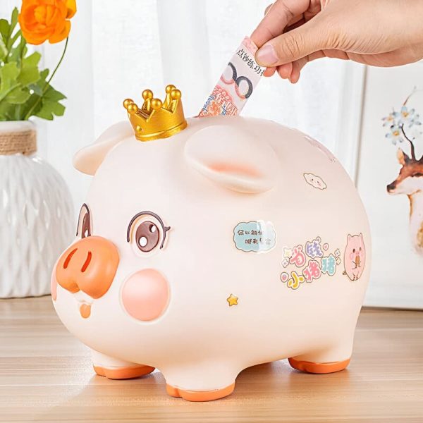 Tirelire cochon avec inscription personnalisée
