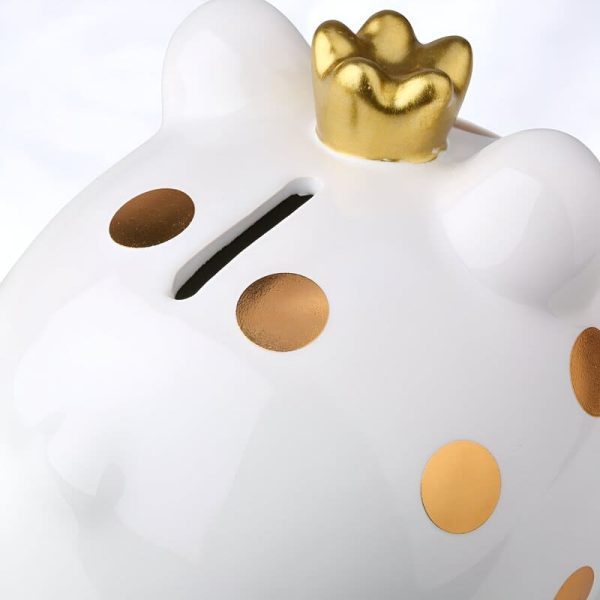 Tirelire cochon mignonne en porcelaine
