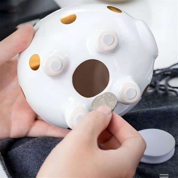 Cochon en porcelaine pour collection de tirelires