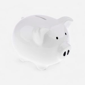 Tirelire cochon classique au design ancien