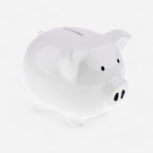 Tirelire cochon classique au design ancien