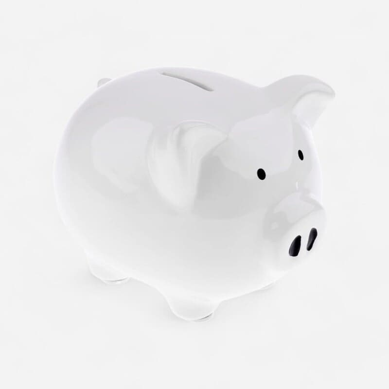 Tirelire cochon classique au design ancien