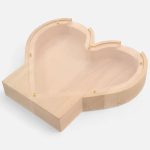 Coffre à pièces cœur, cadeau idéal pour un mariage