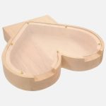 Accessoire de mariage : tirelire en cœur pour souvenirs