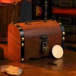 Tirelire Coffre en Bois