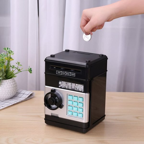 Coffre-fort tirelire pour enfants avec code