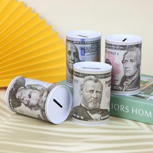 Tirelire métal conserve Dollar