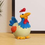 Tirelire Coq en céramique colorée pour enfants