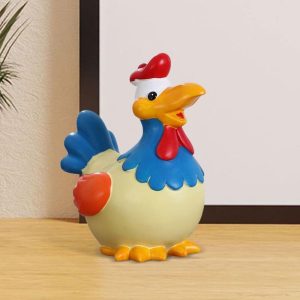 Tirelire Coq en céramique colorée pour enfants