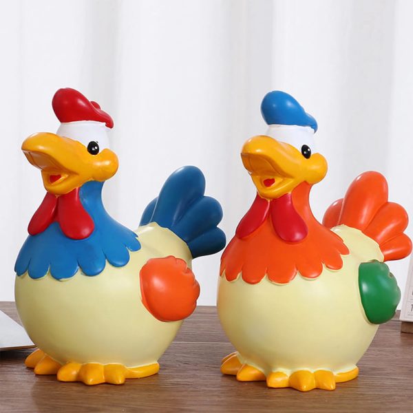 Tirelire animale en forme de coq pour économiser