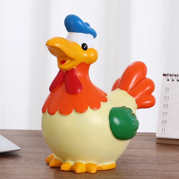 Coq tirelire originale pour décorer une chambre d'enfant