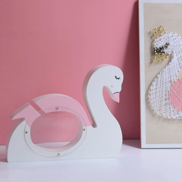 Tirelire originale en forme de cygne décoratif