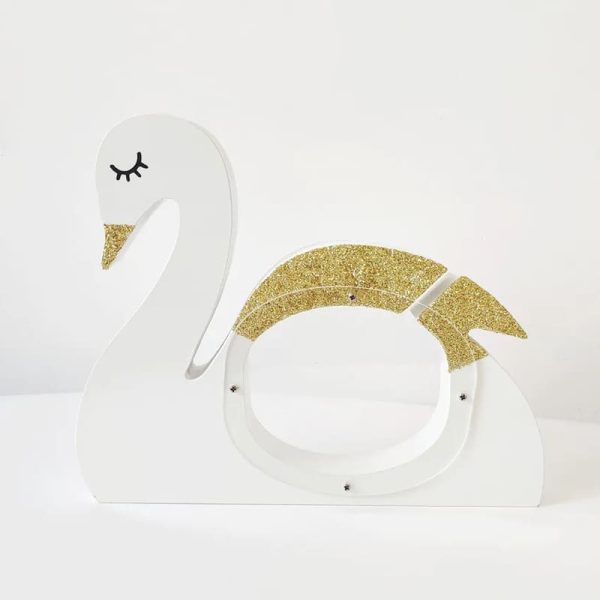 Tirelire cygne chic pour cadeaux et anniversaires