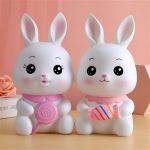 Tirelire décorative lapin en céramique
