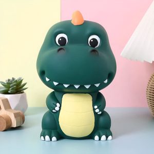 Tirelire enfant en forme de dinosaure, idéale pour les petits