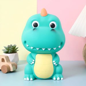 Accessoire ludique, tirelire dinosaure pour chambre d'enfant
