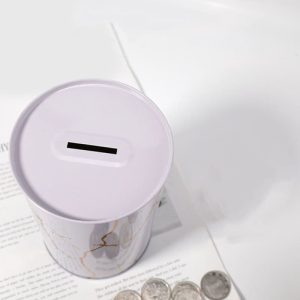 Tirelire en forme de boîte pour économies