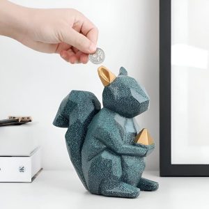 Tirelire Ecureuil en céramique mignonne et colorée