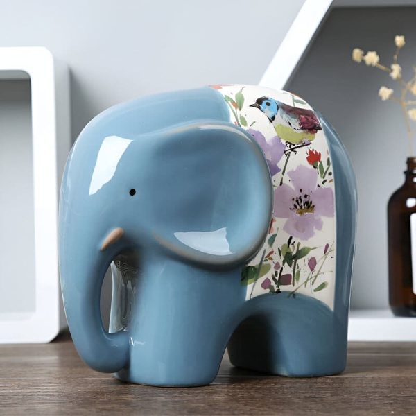 Tirelire Éléphant en Céramique, cadeau original