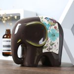 Tirelire Éléphant en Céramique, accessoire ludique