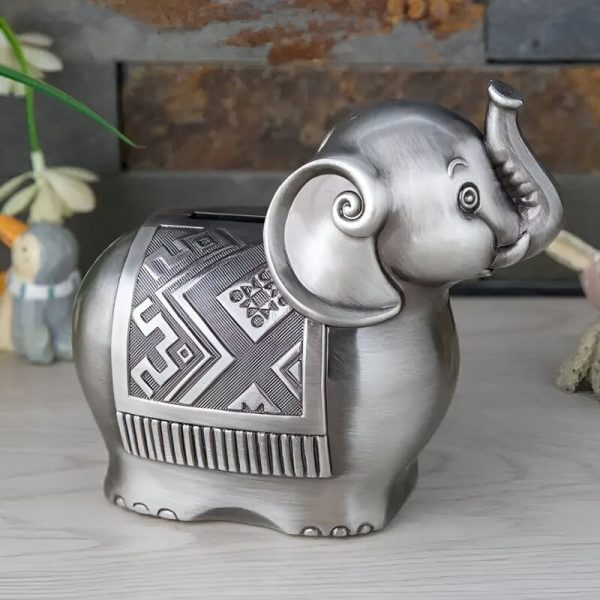tirelire-elephant-en-argent-1 Tirelire en argent en forme d'éléphant