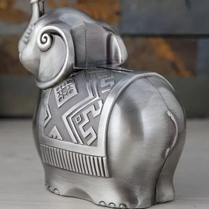 Tirelire éléphant, cadeau original en argent