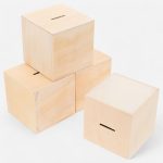 Tirelire en bois à décorer pour enfants