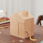 Tirelire Maison en Bois artisanal