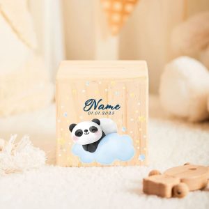 Tirelire personnalisée pour enfant en bois