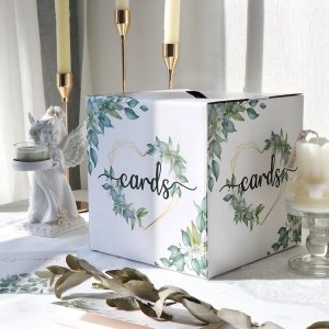 Tirelire mariage en carton design unique pour invités