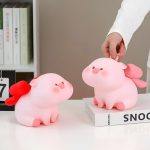 Tirelire cochon pour enfant en céramique colorée