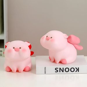Tirelire en forme de cochon pour collection de pièces