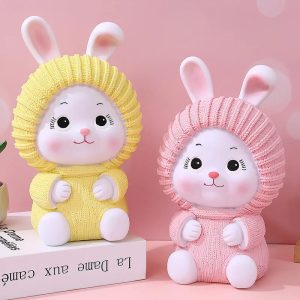 Tirelire enfant en forme de lapin