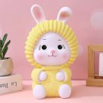 Tirelire en céramique lapin pour collection