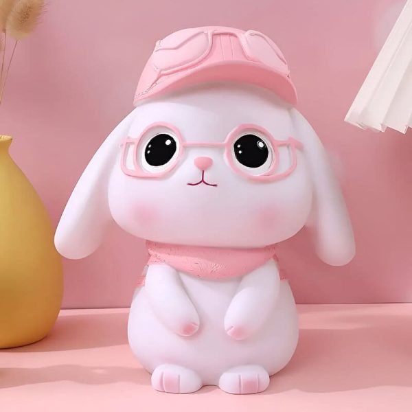 Tirelire lapin douce et amusante pour petits
