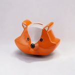 Tirelire originale renard, idéale pour les petits économies