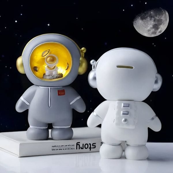 Tirelire enfant sur le thème de l'espace, idéale pour économiser