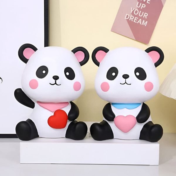 Panda mignon pour économiser de l'argent